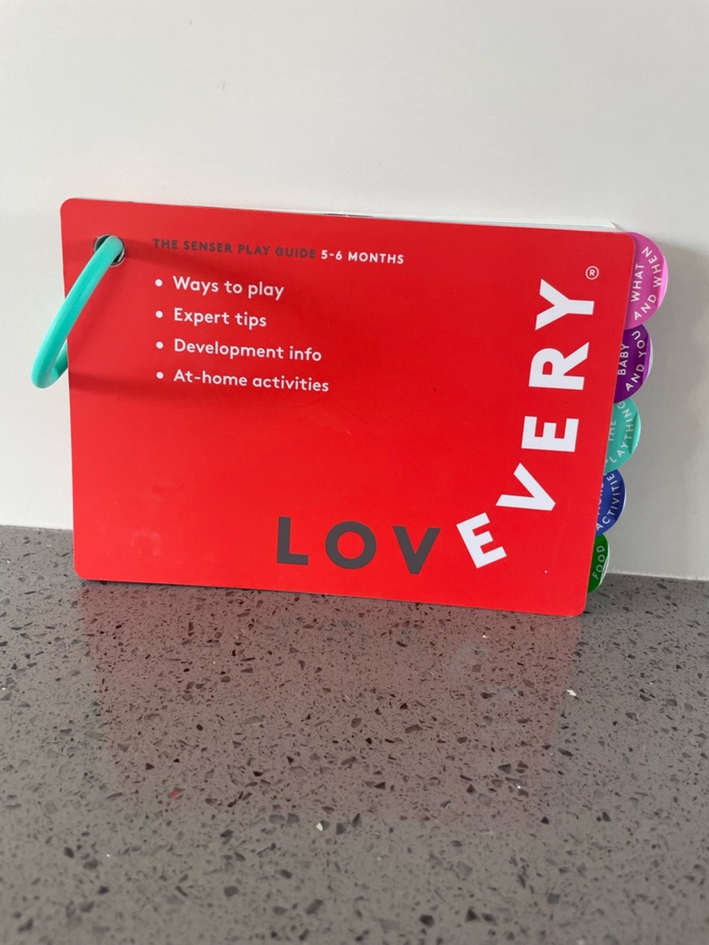 Lovevery Sensory Play Guide - Red Baby Board Book